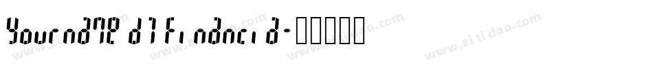 Yourname D7 Financia字体转换